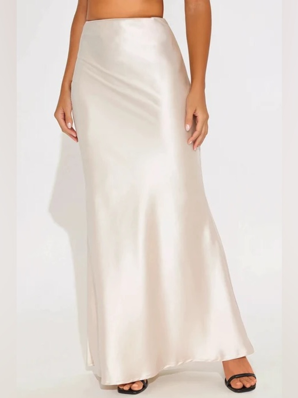 Aurora Satin Maxi Skirt S